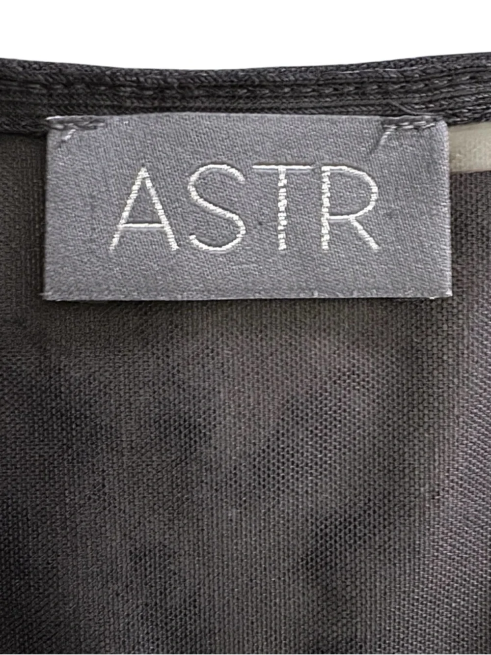 ASTR The Label Black Textured Mesh Fit & Flare Dress Size Small LBD - Picture 7 of 11